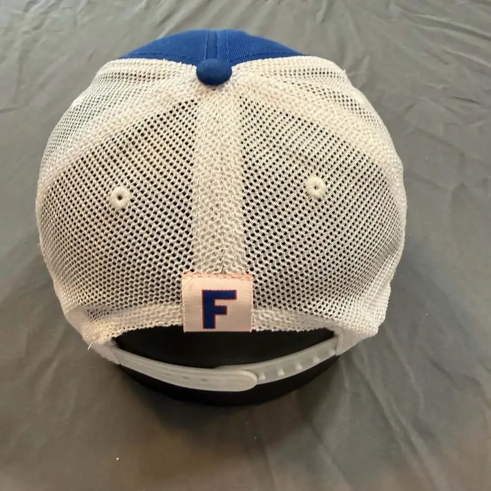 Florida Gators Hat Youth Top of the World Block F Trucker Mesh Blue NCAA